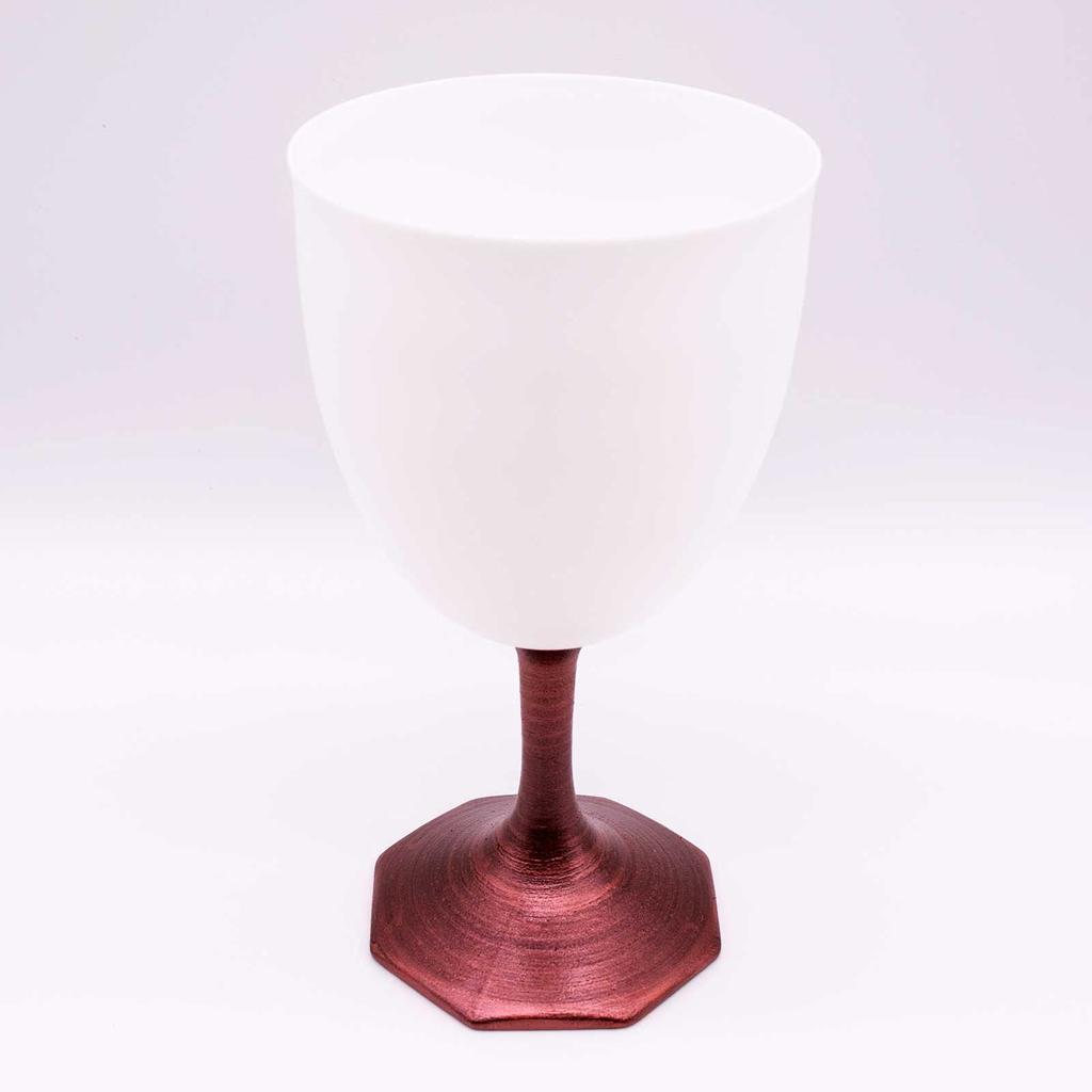 Toyo Ceramics Arita Ware Wine Glass, 270ml, Pearl Shell, Galaxy Red, Gift Box, Made In Japan, 581859