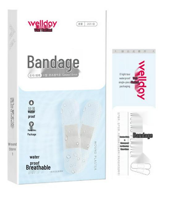 100 мультяшных пластырей: Водонепроницаемые, дышащие, противоистирающие защитные пластыри для стоп и гемостатические пластыри от бренда Da Jie