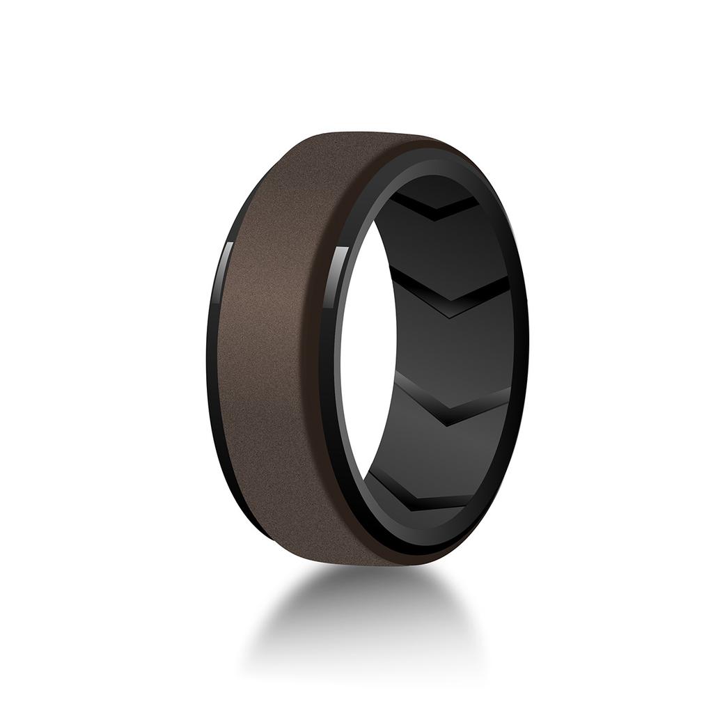 7 Pack Silicone Rings for Him, Silicone Ring Men, Mens Silicone Wedding Band, Rubber Wedding Rings For Men