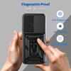 For TECNO Spark 40 Pro+ 4G Case with Slide Camera Lid PC + TPU Kickstand Phone Cover