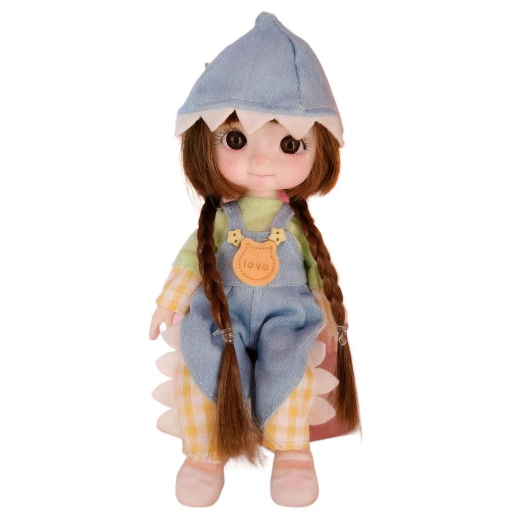 17cm Baby Doll Princess Dress-Up Set - Cute BJD Toy Birthday Gift for Girls