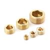 1/8" 1/4" 3/8" 1/2" Npt Brass Internal Hex Thread Socket Pipe Plug