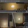 UK Plug LED Night Light Human Body Induction Wall Lamp AC 220V 2835SMD Warm White Bedside Lamp for Home Bedroom