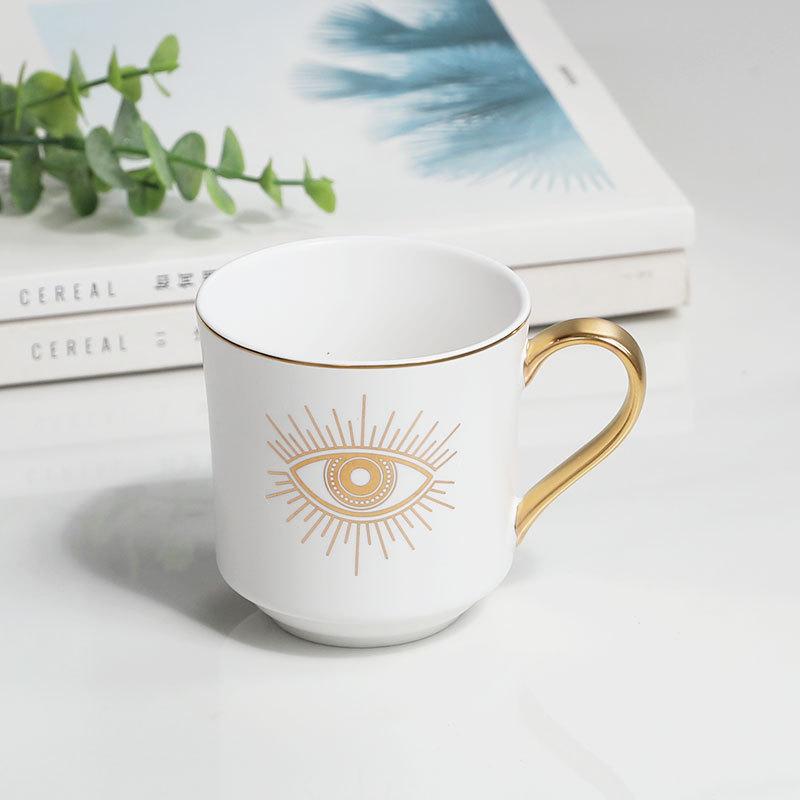 Creative Bag Shaped Mugs Coffee Cup Ceramic Plate Business Gift Coffee Mugs Breakfast Tableware Ceramic Breakfast Milk Cup Approximately 370ML