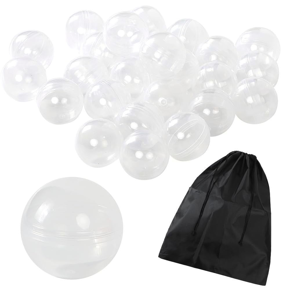 

TKY Empty with Storage Interior Gachapon Set of 100 Capsules, Clear, Bag, 3.2cm, Decoration, Prizes,