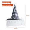 Halloween Witch Hat with Mesh, Rose, Feather, Pumpkin, and Star Design