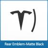 ZFX1 Metal Alloy Car Front Hood Emblem Rear Trunk 3D Sticker for Tesla Model 3 ModelY Replacement Badge Decoration Accessories