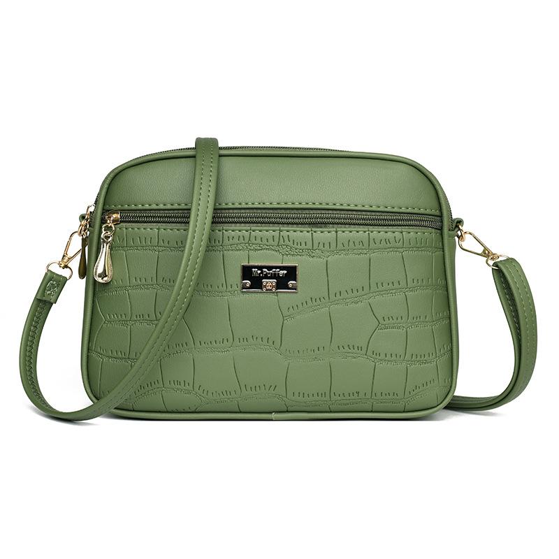 

Простая корейская версия наплечной сумки Новая маленькая круглая сумка Модная и трендовая крокодиловая текстура Кроссбоди для мобильного телефона Женская маленькая сумка