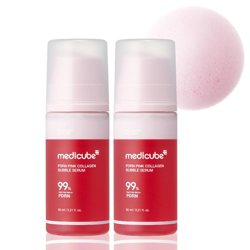 Medicube PDRN Bubble Cream Serum 95ml - Hydrating Glow Care, Korean