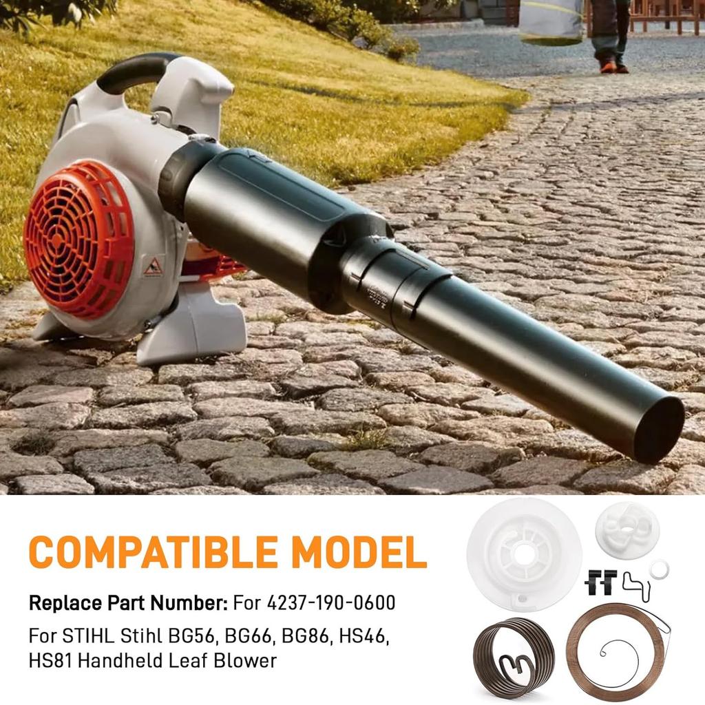 Recoil Starter Repair Kit for Bg86 Bg86c Bg56 Bg56c Sh86 Sh56 Handheld Leaf Blowers Durable Plastic Stainless Steel