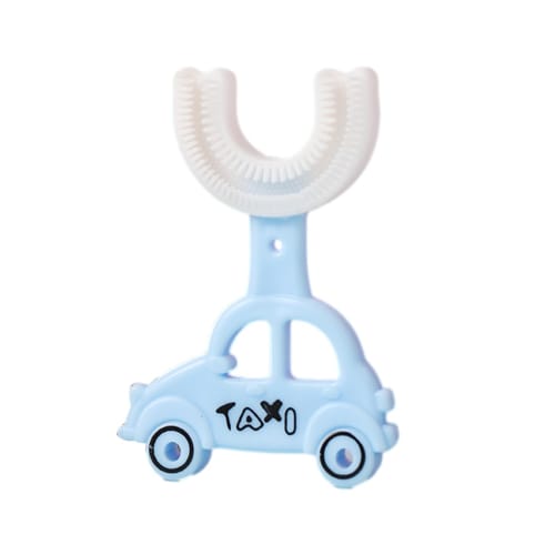 Yulokdwi U-Shaped Silicone Toothbrush, Toddler Toothbrush | Full Mouth Toothbrush with Soft Silicone Bristles, Oral Care for Boys, Girls, Kids, and To