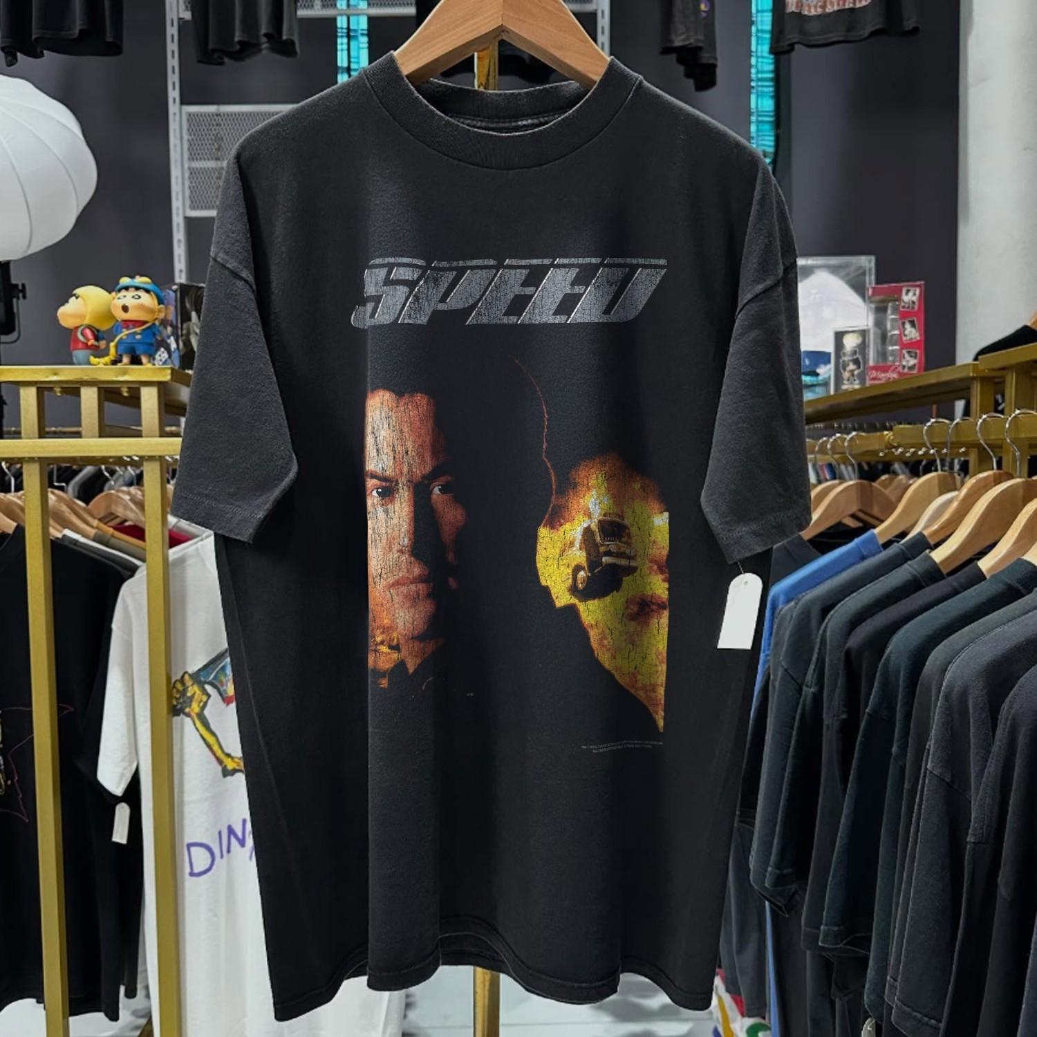 90s Speed Movie Rare T-Shirt Black S 2XL