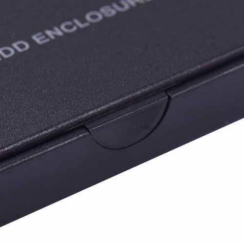 Black USB 2.0 HDD Enclosure SSD Case for 2.5 Inch External SATA Hard Disk Drive for Up To 2TB SATA Interface Hard Drive Disk