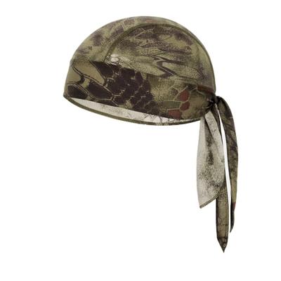 Kakatrend Bandana Cap, Yellow, Snake Print, Camouflage, Quick Dry, Sweat Absorbent, Pirate Hat, UV Cut, Sweat Stopper, Men's, Breathable Material,