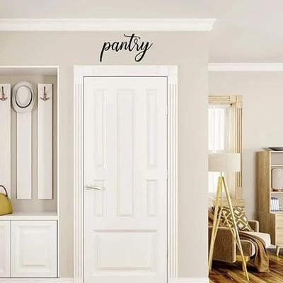 Vintage Black Metal Pantry Sign - Rustic Farmhouse Kitchen Décor, Wall Art for Farmhouse Style, Elegant Metal Kitchen Sign