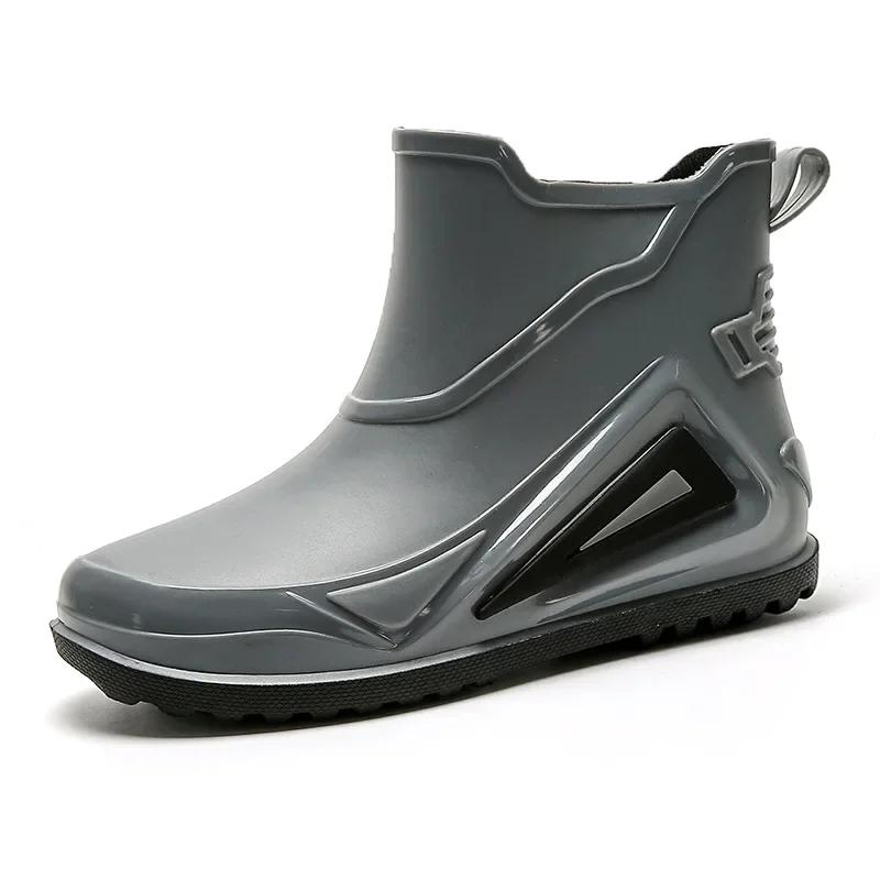 Fishing Shoes Men 2025 New Outdoor Non-slip Light Hiking Shoes Shaxi Fishing Rain Boots Durable Waterproof Rubber Fishing Shoes