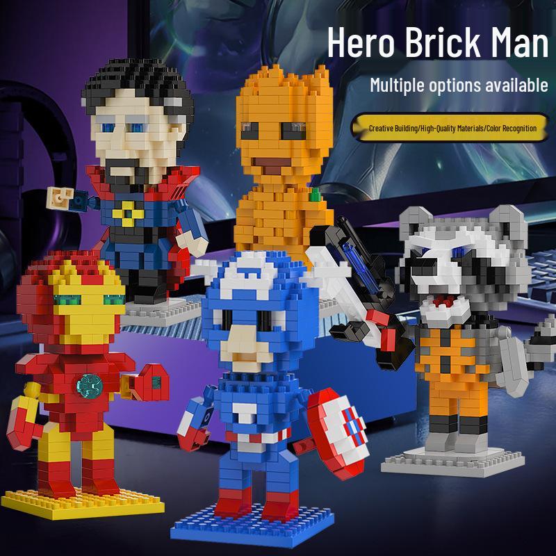 Avengers Heroes Building Block Toys - Compatible with Lego Small Pieces, Educational & Decorative.
