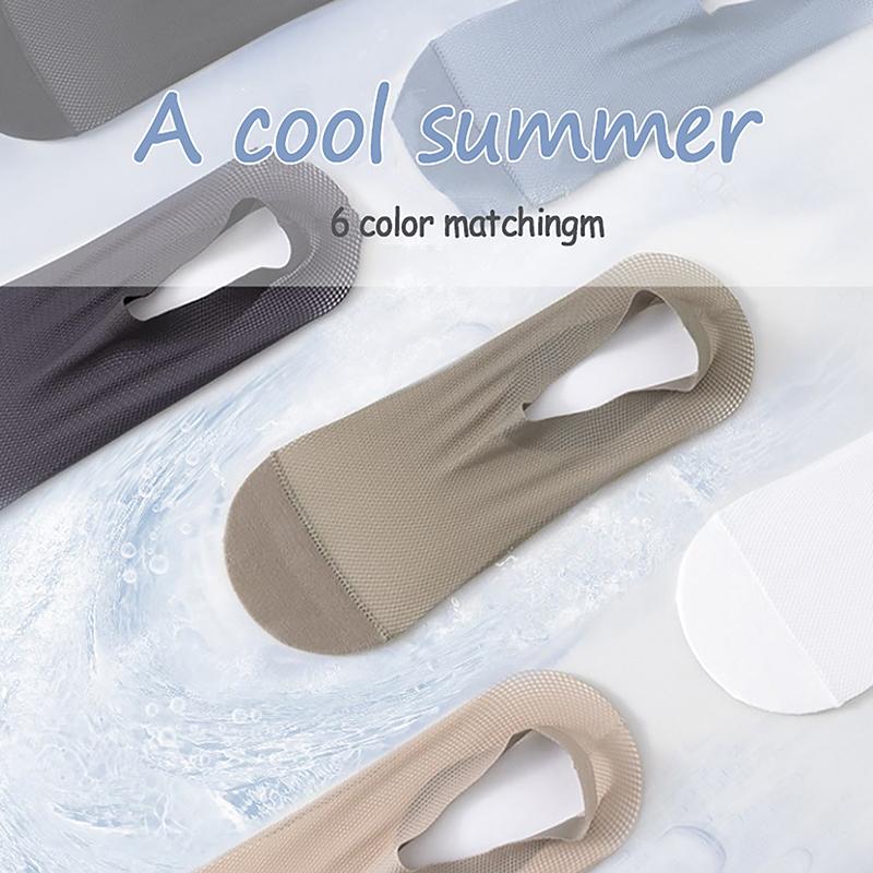 Pánské ponožky Letní Tenká síťovina Prodyšná Protiskluzová Neviditelná Mělká ústa Lodní ponožky Bavlna Podrážka Volný čas Nízké sudové punčochy