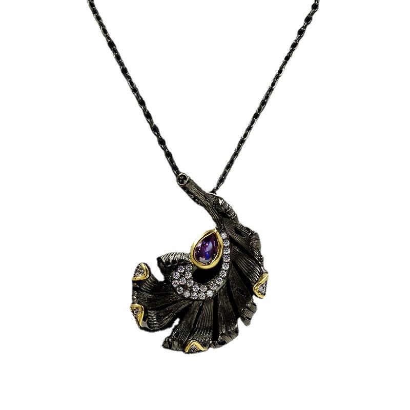 

Оригинальный дизайн, женское ожерелье с подвеской в ​​виде бананового листа, свитер, ожерелье, короткая цепочка, рождественские подарки