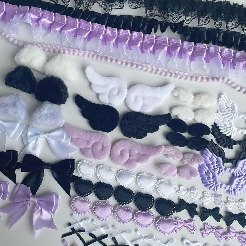 118pcs DIY Decoration Ribbon Lace Trim Set Cloth Craft Ribbon Set Scrapbook Decorating