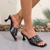 Fashion Sexy High Heels Slippers Women Fashion Elegant Shoes Summer Pumps Sandals 2025  New Flip Flops Party Dress Heeled Sandales