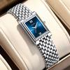 SUNKTA Montre Mode Femme Carrée Créative Acier Inoxydable Étanche Pour Femmes Élégant Bracelet Montre à Quartz Dames