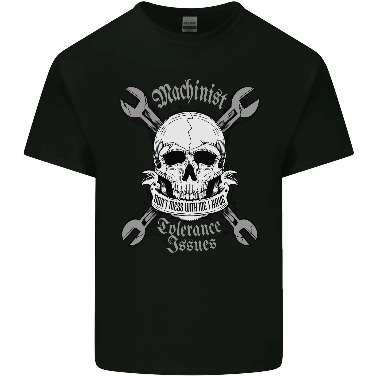 

Machinist I Have Tolerance Issues Skull Kids T-Shirt Childrens 3XL