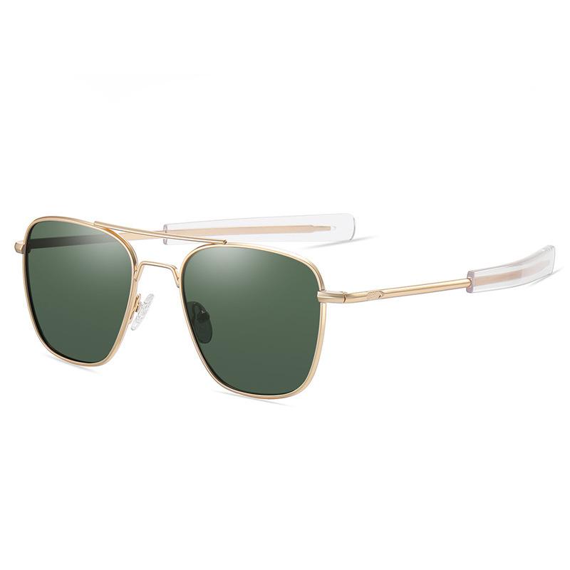 Retro Sunglasses Men Metal Frame Polarized Lens Sun Glasses Male Classic Driving Pilot Brand Design Anti-Glare Sunglass UV400