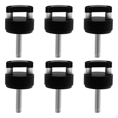 6 Pieces Hard Bolt Knurled Fasteners Quick Release Vehicle Roof Fastener