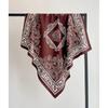 Luxury  Print Silk Scarf Women Satin Hijab Scarves Pareo Bandana Female Shawl Wrap Headband Foulard 90*90Cm Summer Bufandas