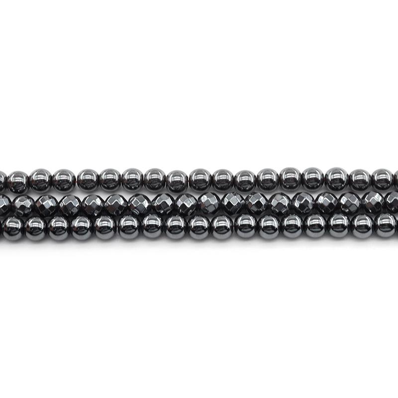 Faceted Black and Red Hematite Beads for DIY Jewelry Making