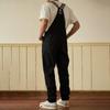 Herr Denim Långkjol Overall – Ledig Lös Passform Hängselbyxa med Justerbara Hällor för Arbete eller Streetwear