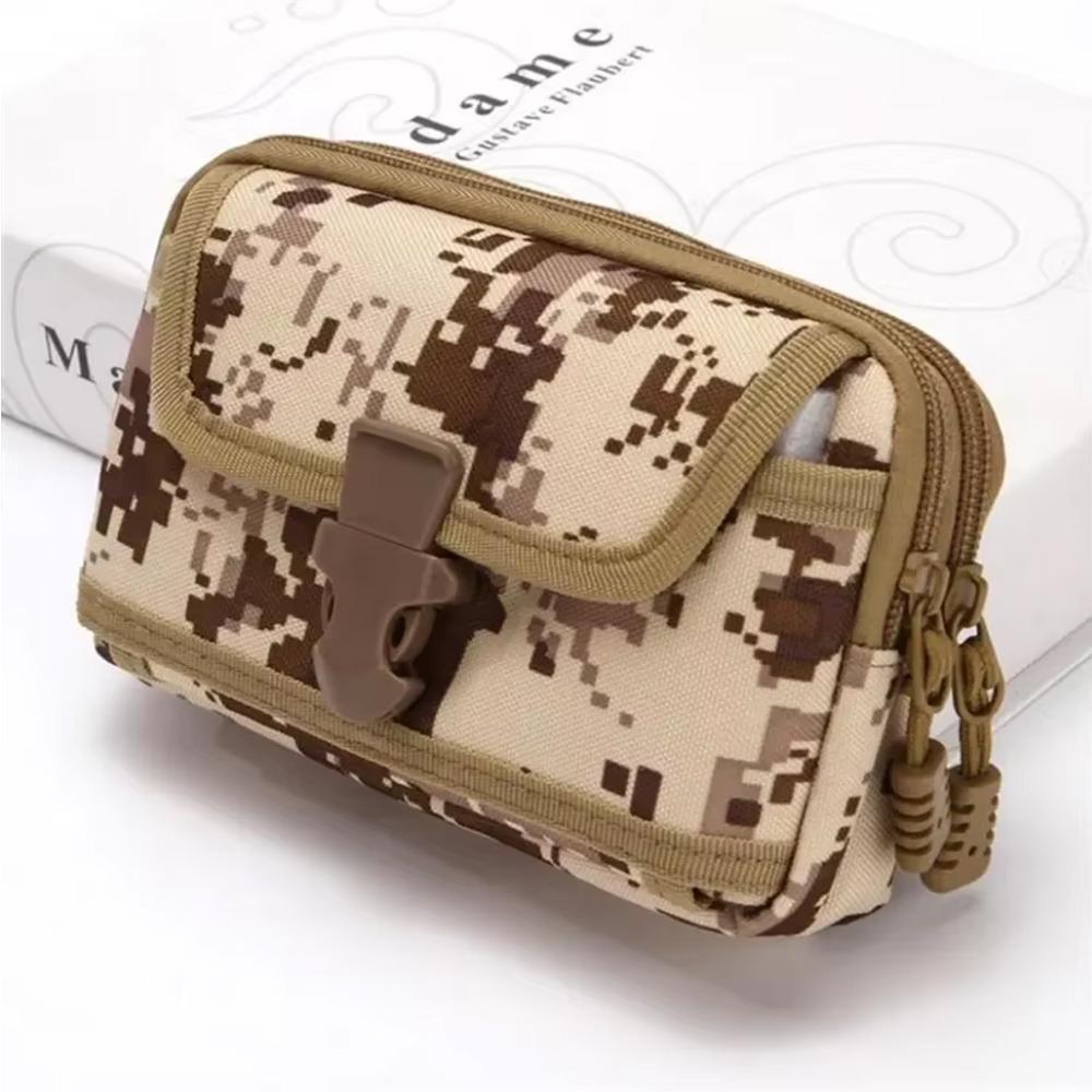 Outdoor Sports EDC Tactical Molle Pouch Wallet Zipper Phone Pouch Belt Waist Bag