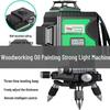 12-Line High Precision Infrared Laser Level for Outdoor Woodworking - Red/Green Light