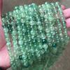 Jingde Jewelry Natural Green Fluorite Round Bead Bracelet - Semi-Finished Loose Beads for DIY Jewelry Accessories