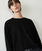DRAW FIT Round Neck Knit T-Shirt [Black]