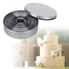 12pcs Portable Round Cutting Cookie Molds and Mousse Cake Mould Stainless Steel Ring Pastry Baking Accessories