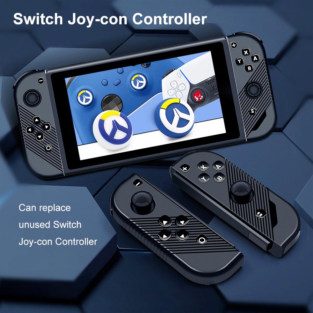 

Проводной контроллер с левой и правой ручкой для игровой консоли Nintend Switch, геймпад, сменная кнопка управления с кристаллами