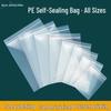 Custom Thick Transparent Self-Sealing Plastic Bags for Food and Jewelry