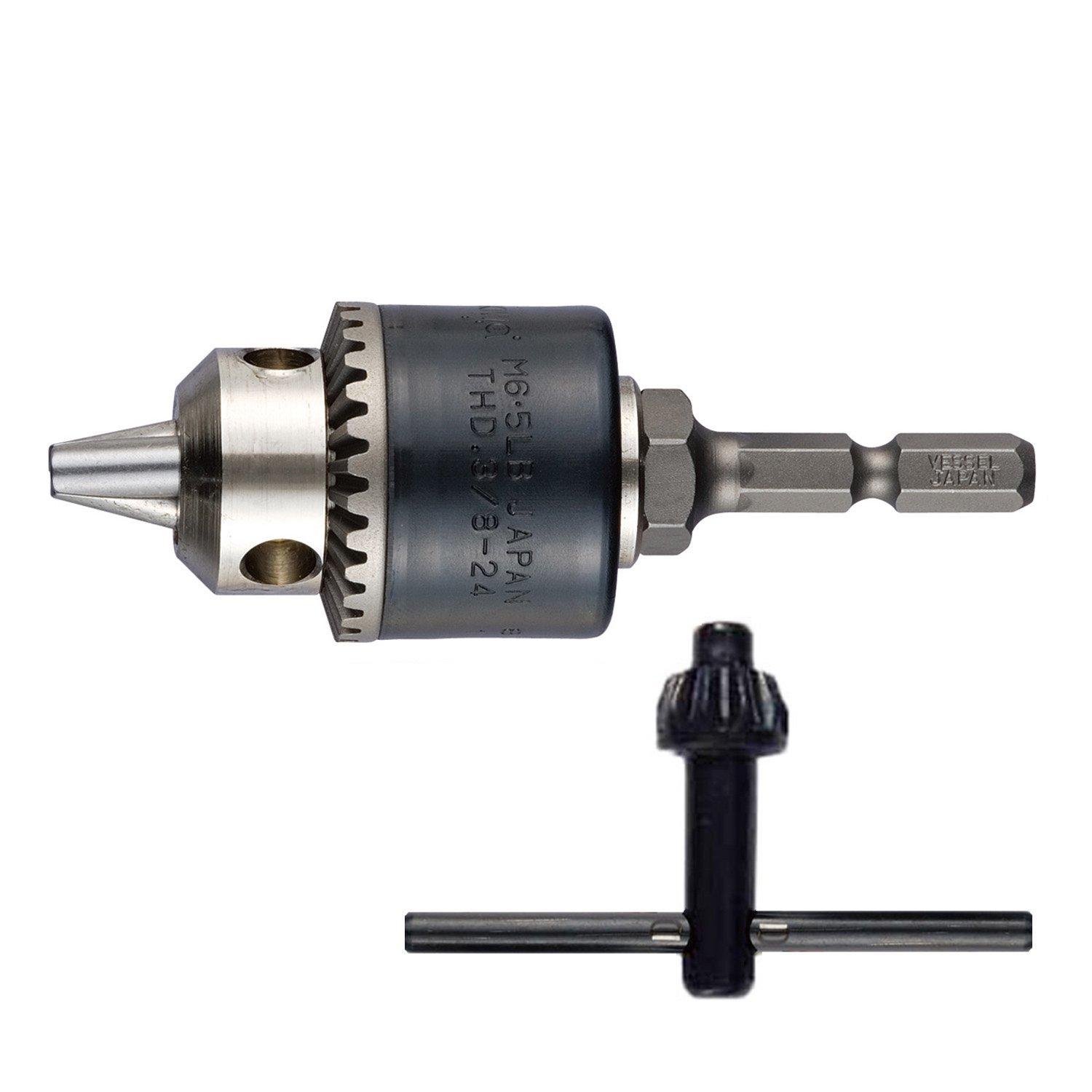 

VESSEL Drill Chuck with Diameter Key, 0.8~6.5mm BH-20