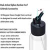 10 Pack 30ML Airbrush Plastic Bottles Jars with caps for Dual-Action Siphon Suction Feed Airbrush