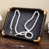 Jewelry Display Tray with Protective Velvets Lining Jewellery Holder Accessory Presentation Stand for Home or Shop Use