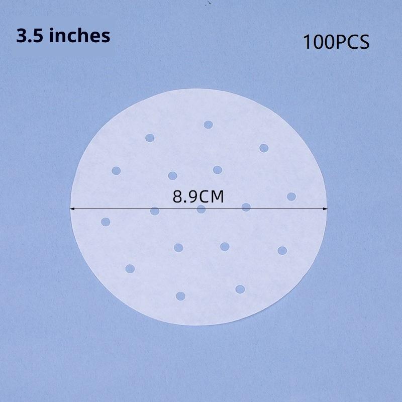 

100/400 Pcs Disposable Steaming Paper Baking Paper Silicone Oil Paper Non-Stick Steam Resistant Paper Buns Steaming Grid M 100PCS