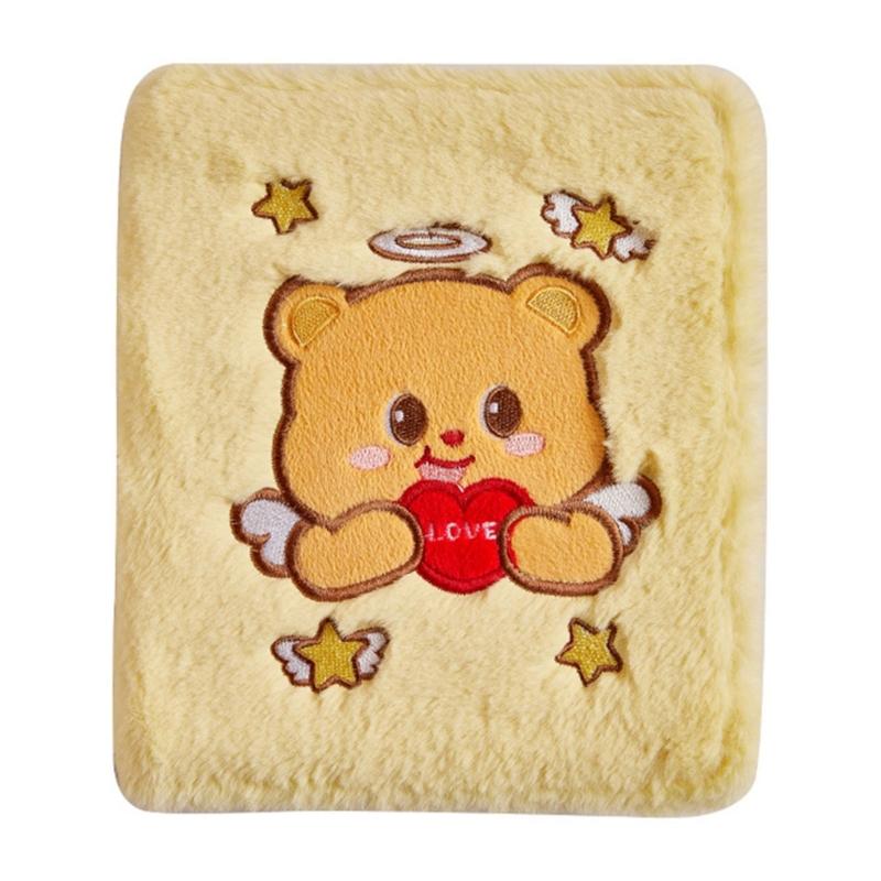 Soft Plush Card Storage Book Cute Capybaras Butter Bear Mini Photo Album 3Inch Picture Photocard Binder Card Sleeves