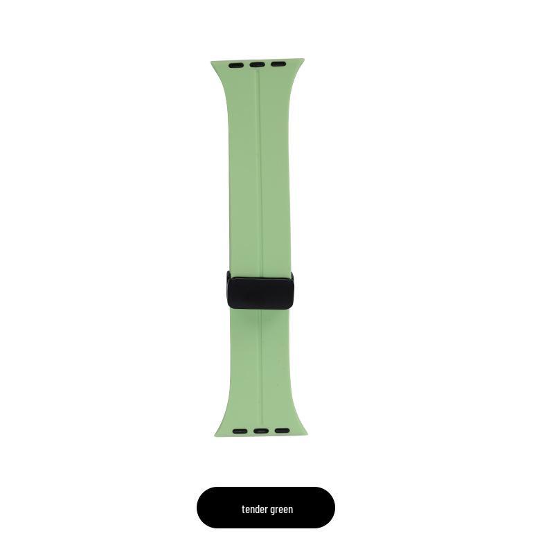 Magnetic Silicone Sport Band with Folding Buckle for iWatch/Apple Watch S10