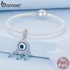 BAMOER 925 Sterling Silver Modré Diabolské oko Závesné korálky Lapač snov Prívesky pre ženy Náramok DIY Jemné šperky