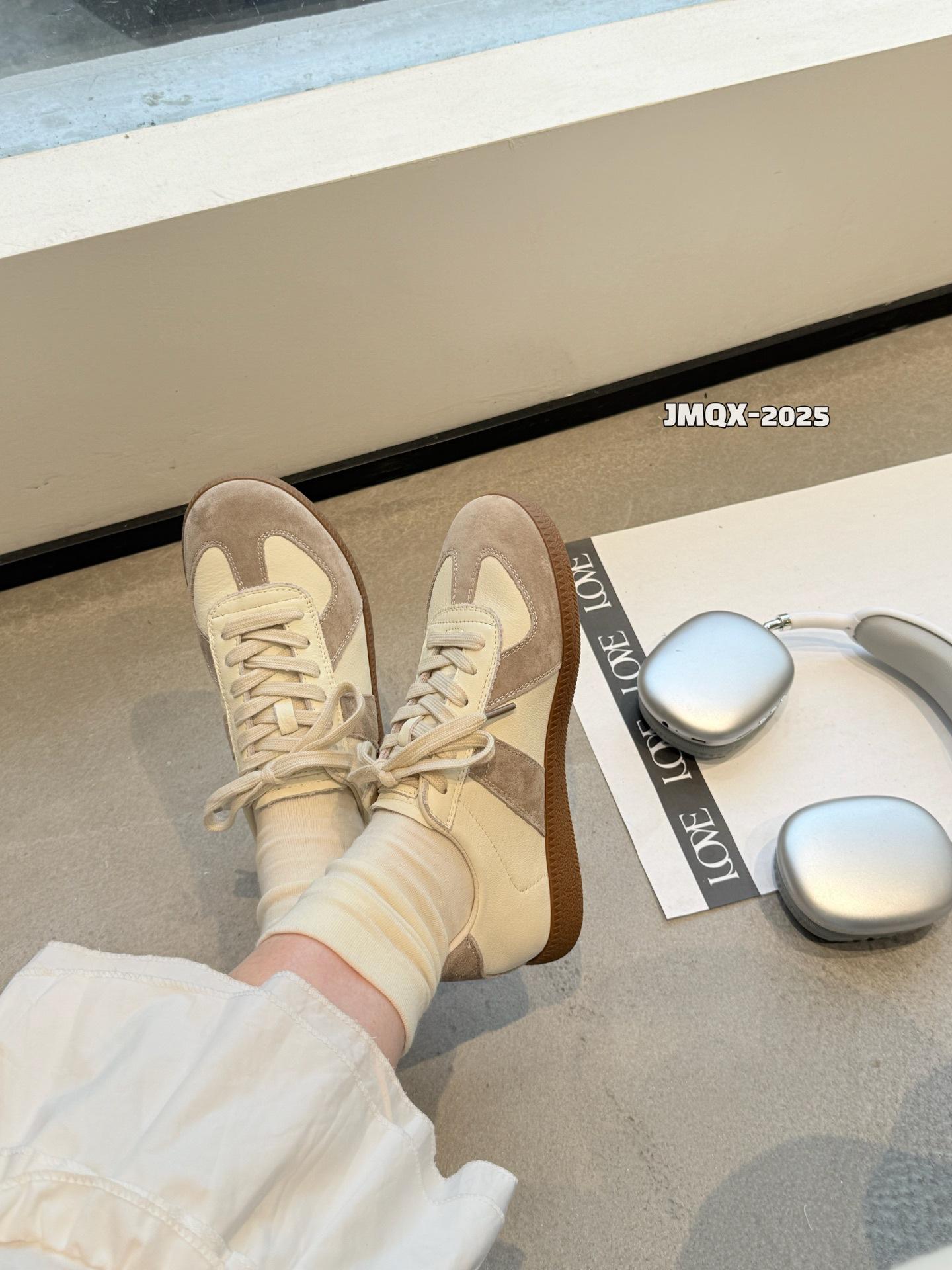 

Forrest Gump shoes women s little white shoes 2025 new spring women s shoes Internet celebrity versatile popular German training shoes casual board 39 абрикосовый