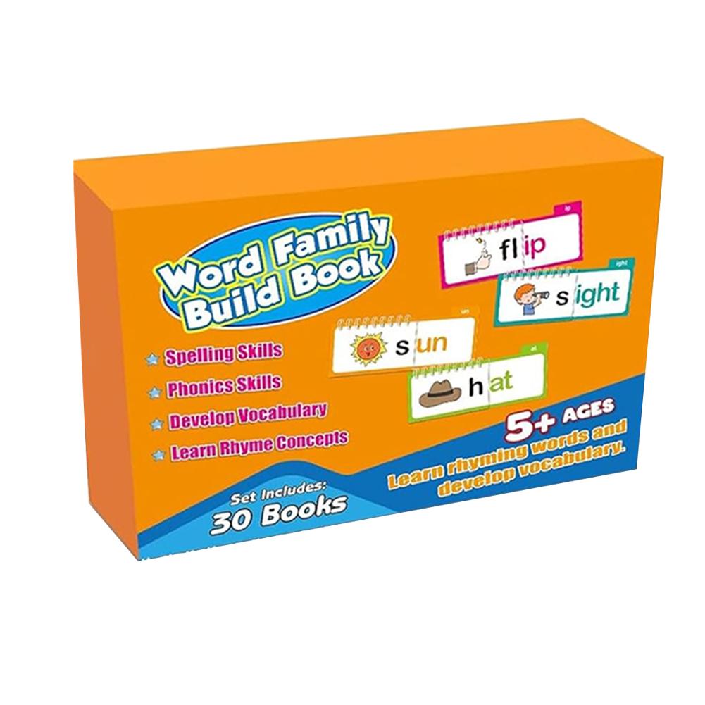30 Fun Read Aloud and Rhyming Flip Books Word Family and Word Flashcards Perfect Reading Gift for Family and Friends
