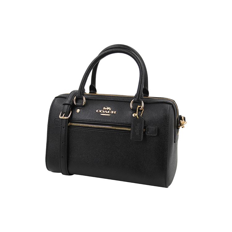 Coach Rowan 27 Chiusura con Cerniera Tracolla Staccabile Borsa Boston Borse da Donna Nero 79946-IMBLK