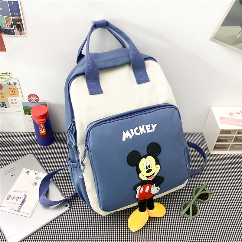 Design Blocked Color Children Backpack For Daily School Use